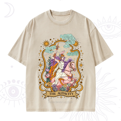 Purplehecate The Audacity Goddess Washed T-Shirt