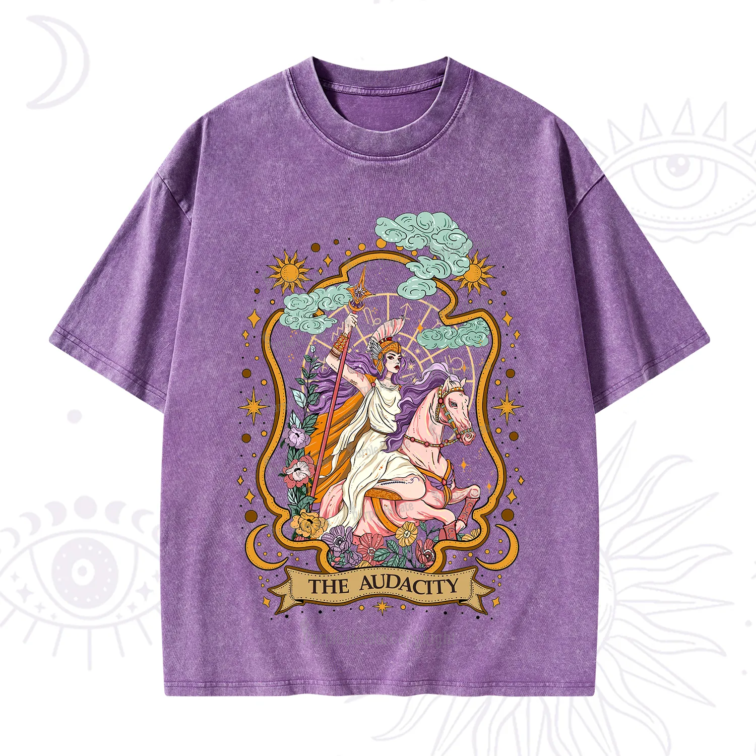 Purplehecate The Audacity Goddess Washed T-Shirt