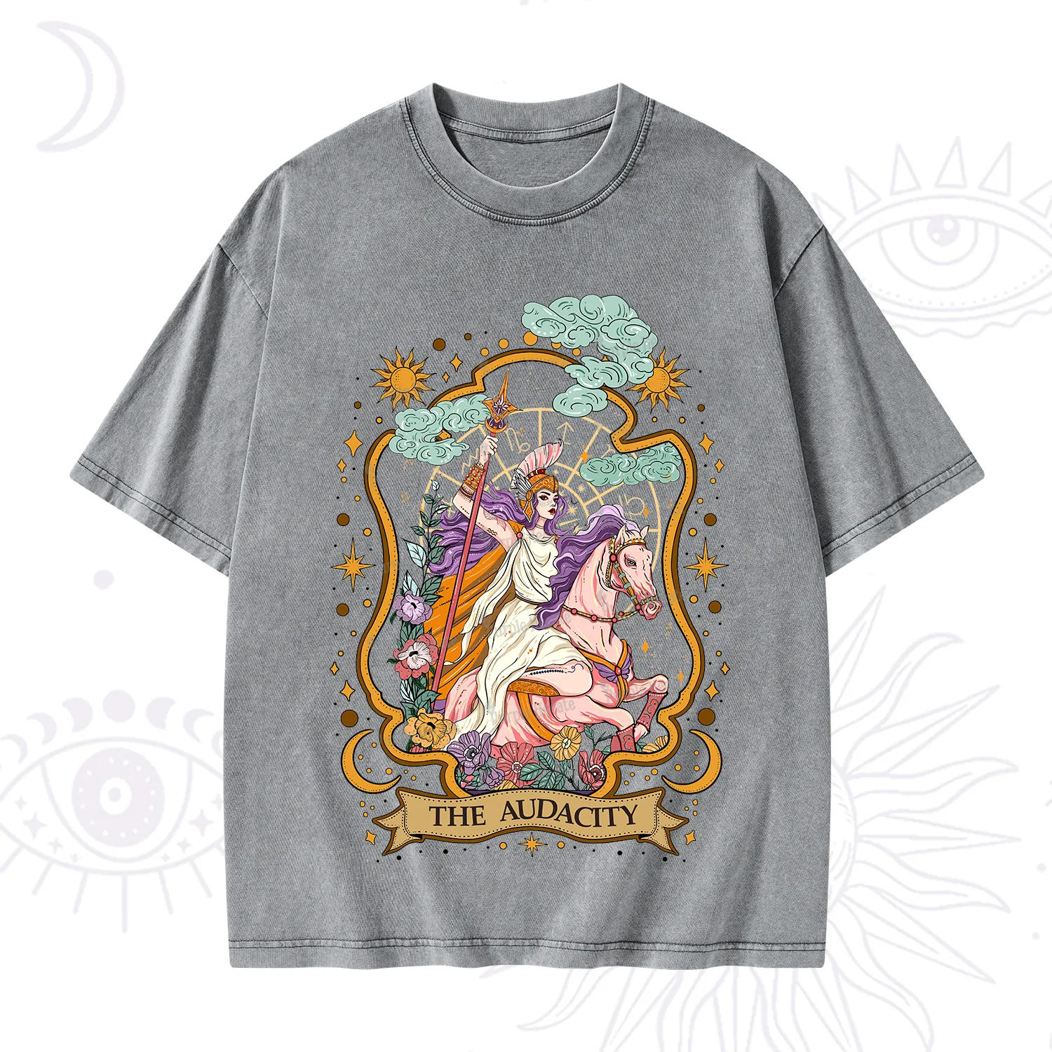 Purplehecate The Audacity Goddess Washed T-Shirt