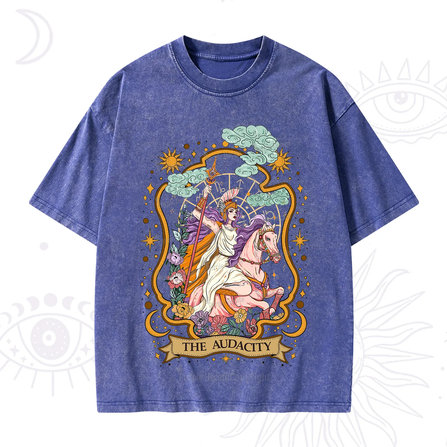 Purplehecate The Audacity Goddess Washed T-Shirt