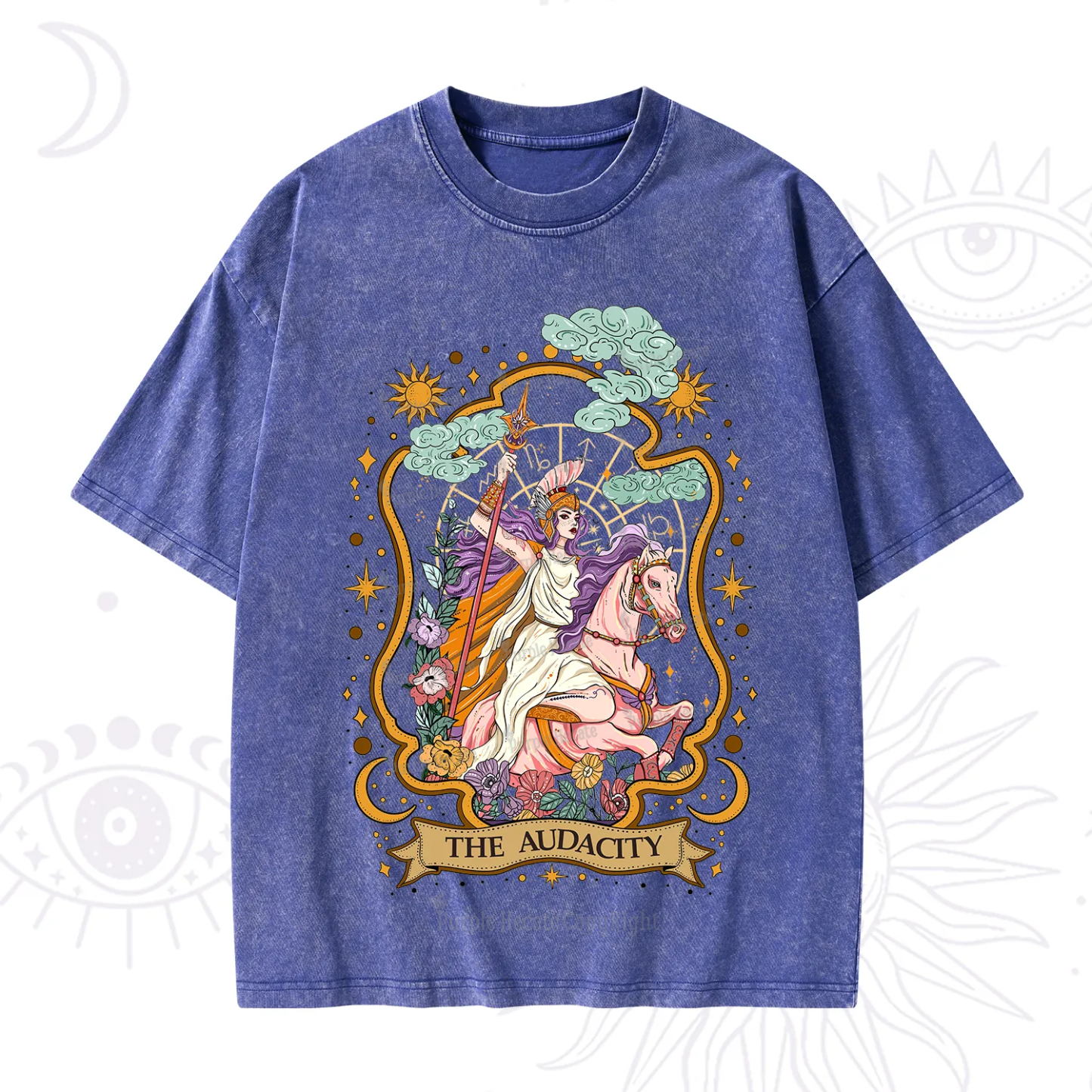 Purplehecate The Audacity Goddess Washed T-Shirt