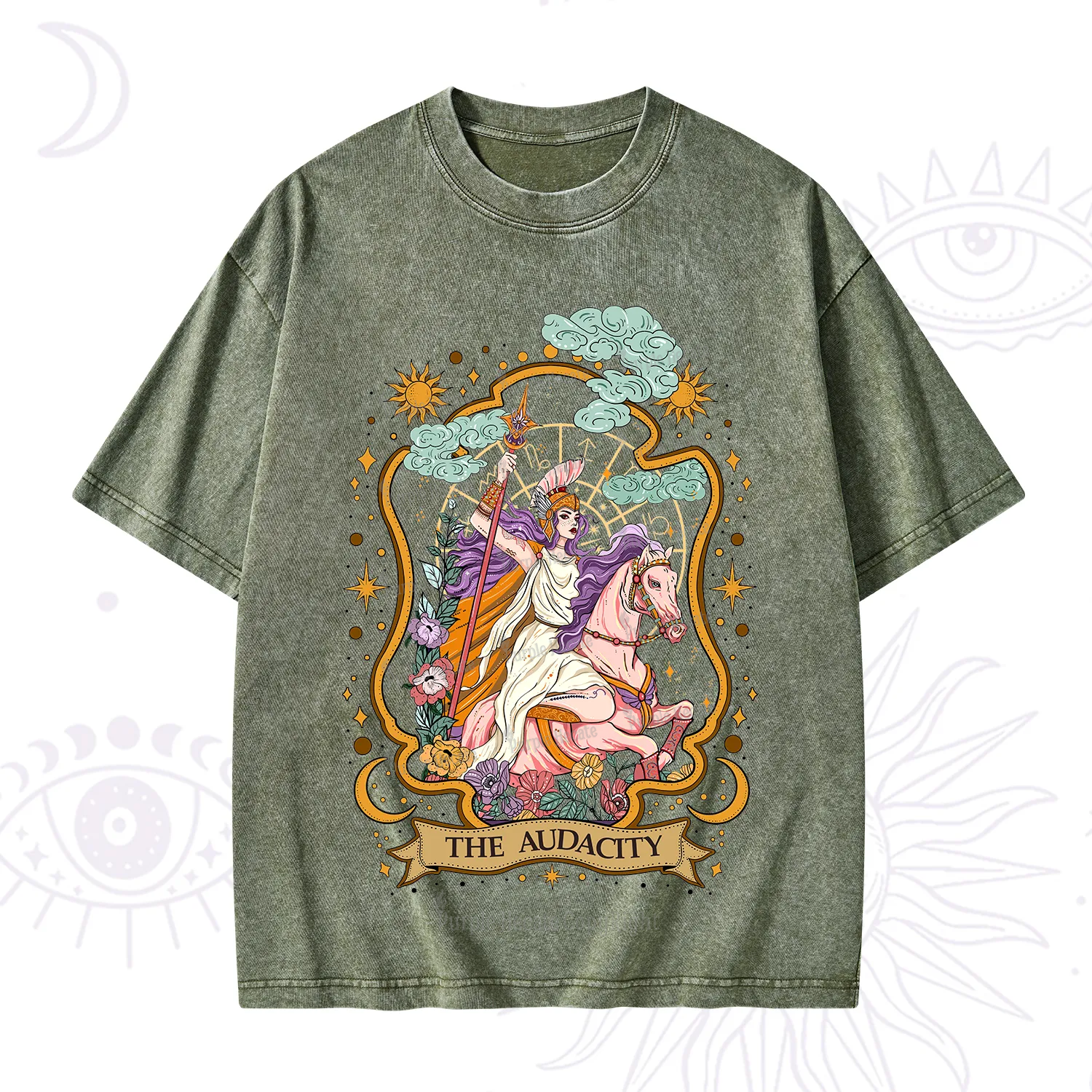 Purplehecate The Audacity Goddess Washed T-Shirt