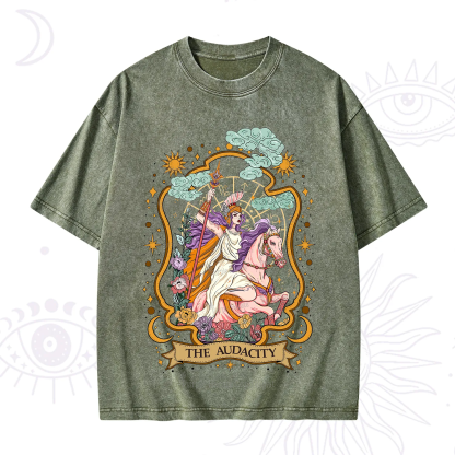 Purplehecate The Audacity Goddess Washed T-Shirt