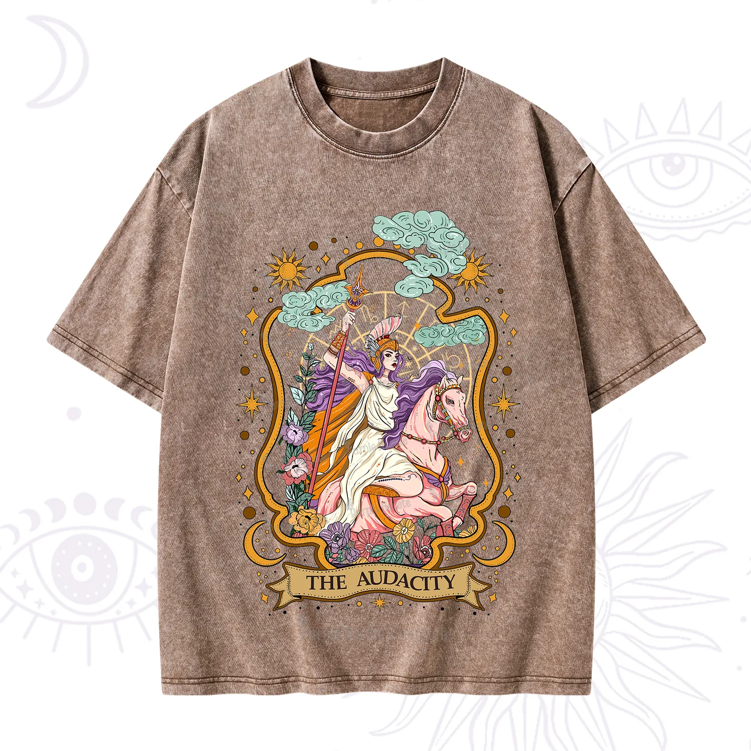 Purplehecate The Audacity Goddess Washed T-Shirt