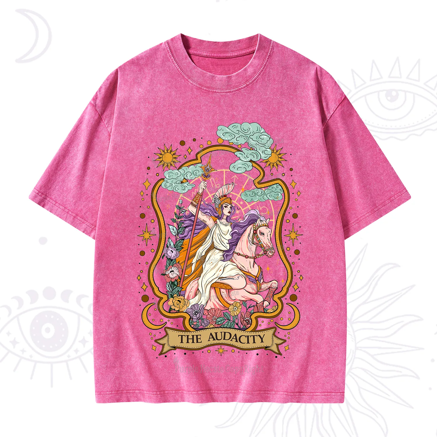 Purplehecate The Audacity Goddess Washed T-Shirt
