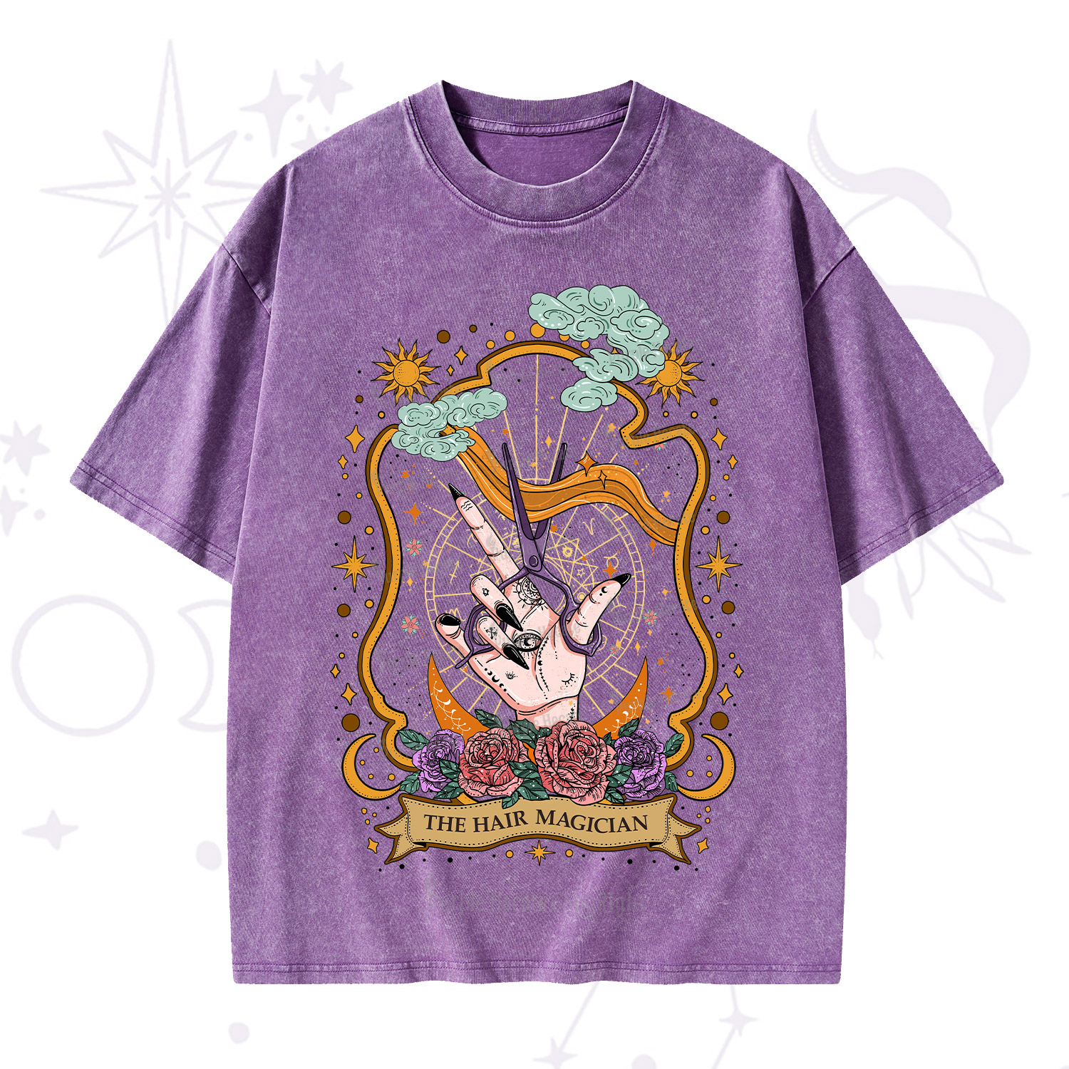 Purplehecate The Hair Magician Washed T-Shirt