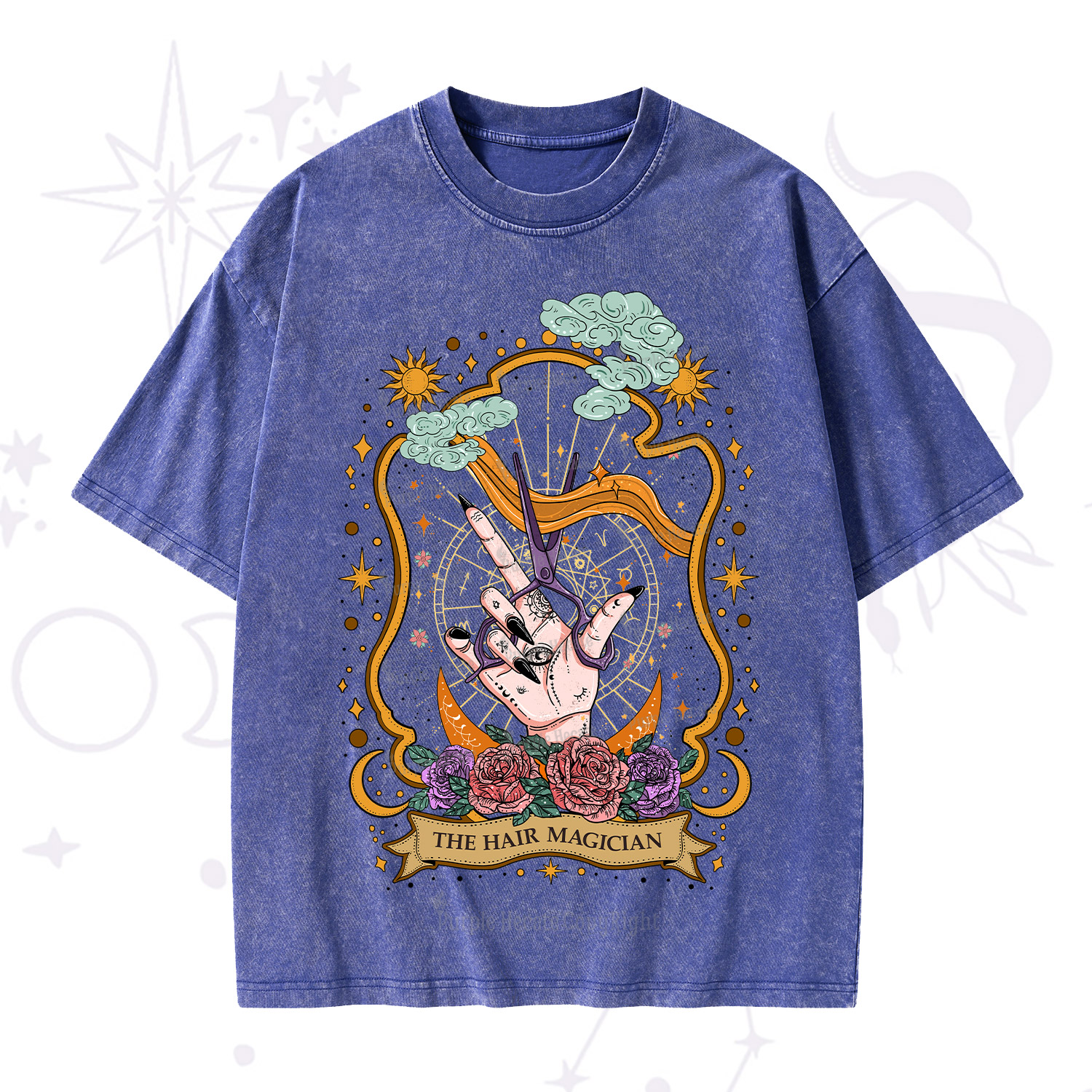 Purplehecate The Hair Magician Washed T-Shirt
