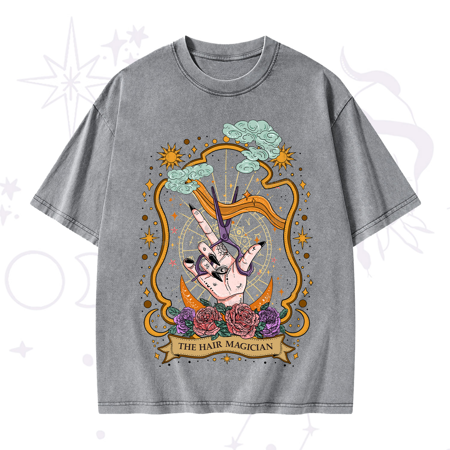 Purplehecate The Hair Magician Washed T-Shirt