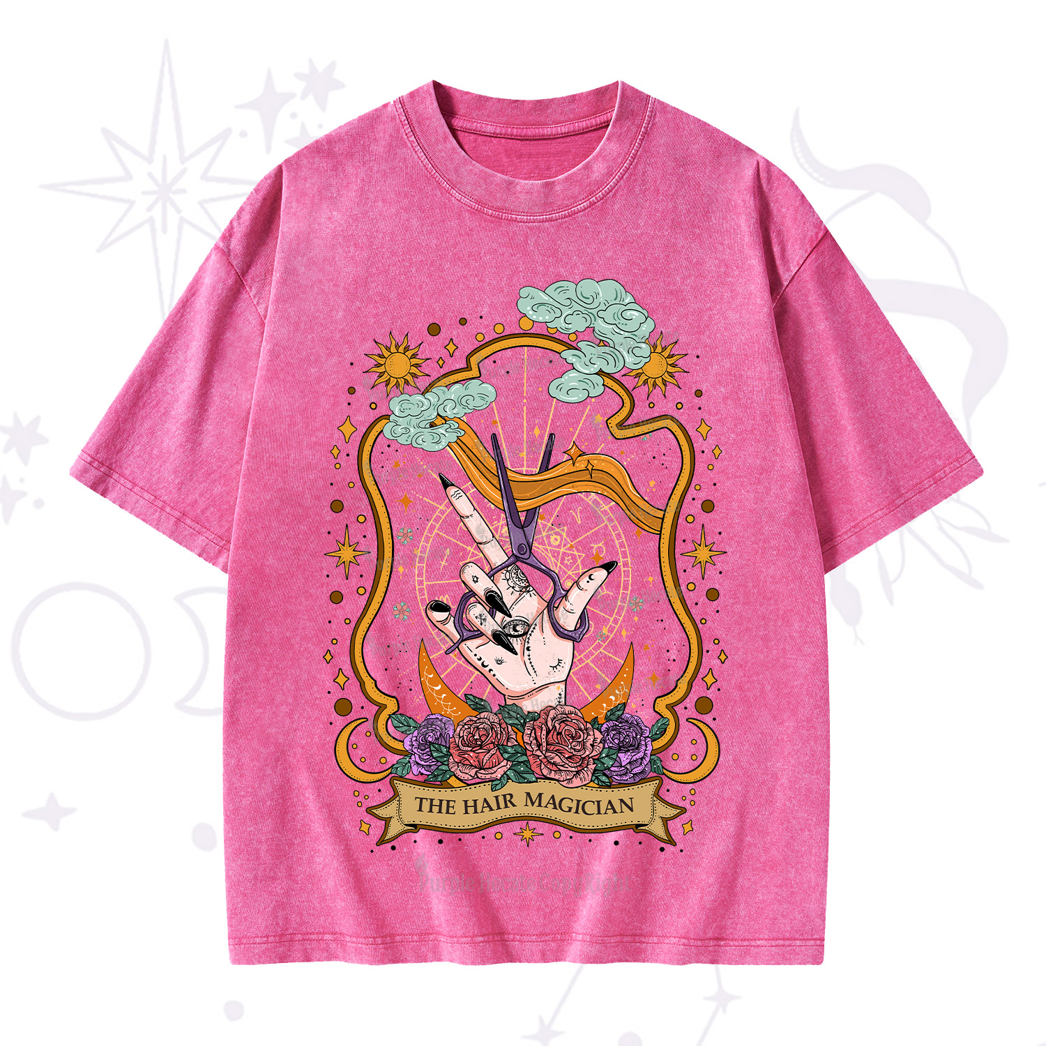 Purplehecate The Hair Magician Washed T-Shirt