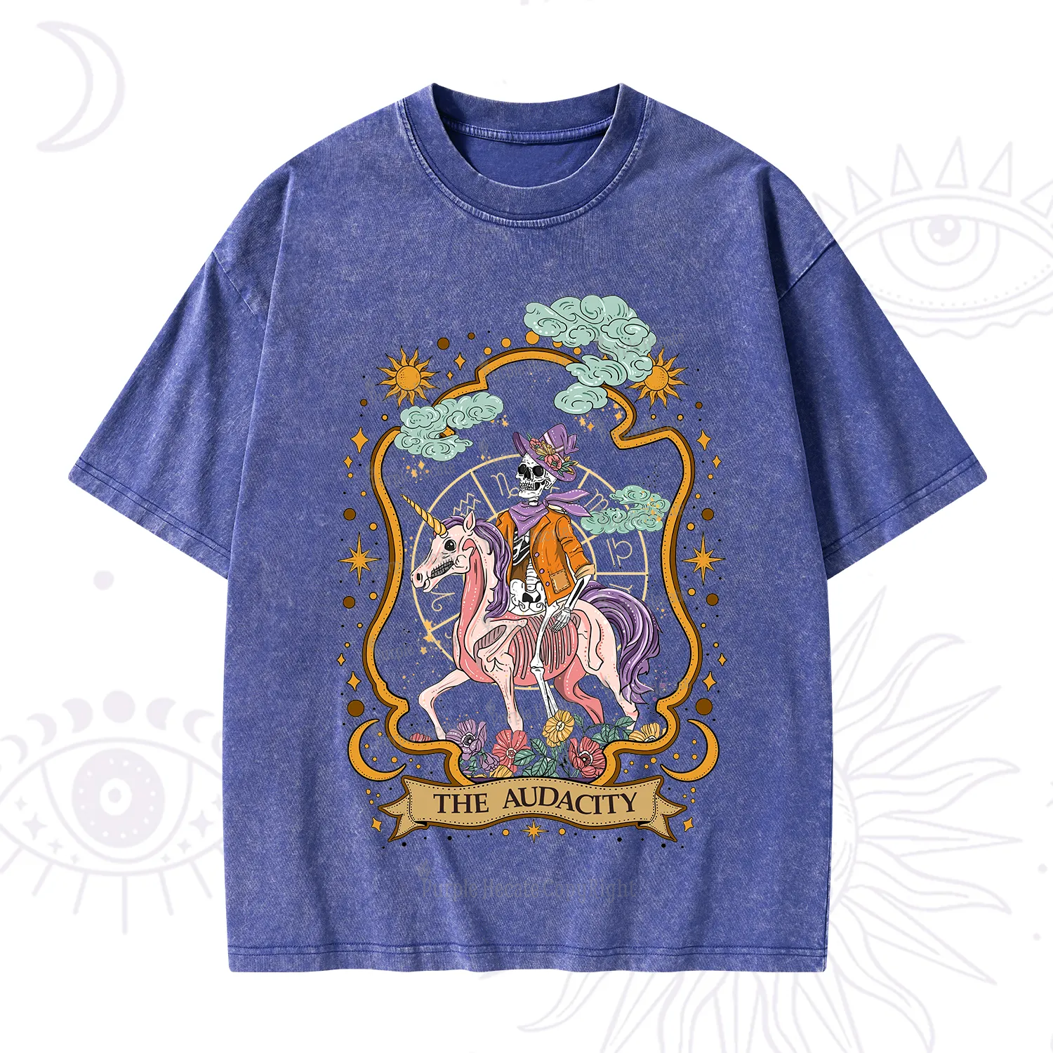 Purplehecate The Audacity Skeleton Washed T-Shirt