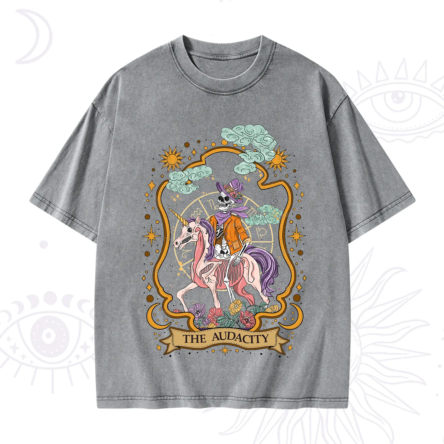 Purplehecate The Audacity Skeleton Washed T-Shirt