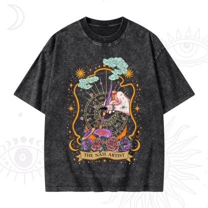 Purplehecate The Nail Artist Washed T-Shirt
