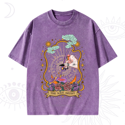 Purplehecate The Nail Artist Washed T-Shirt
