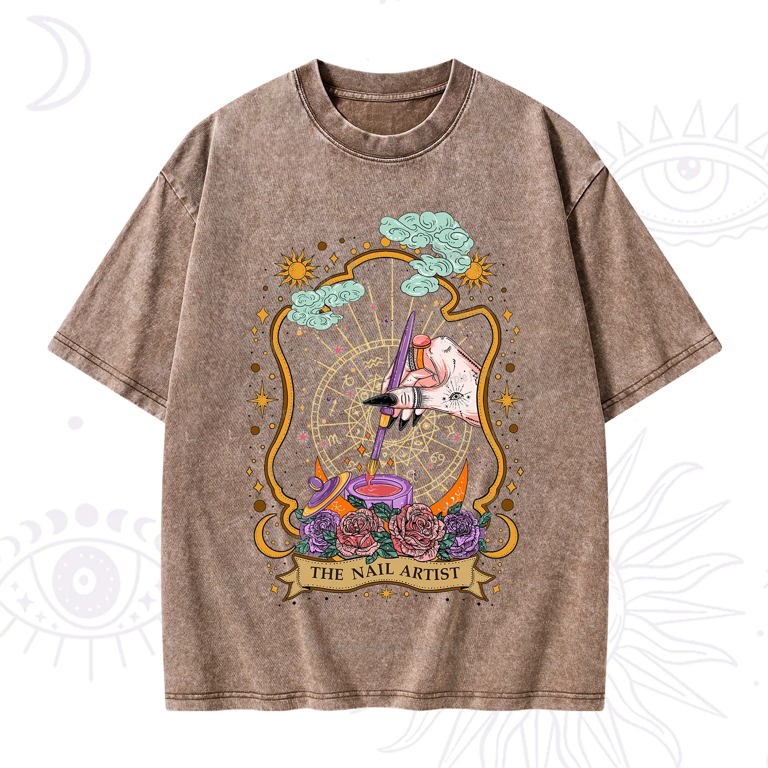 Purplehecate The Nail Artist Washed T-Shirt