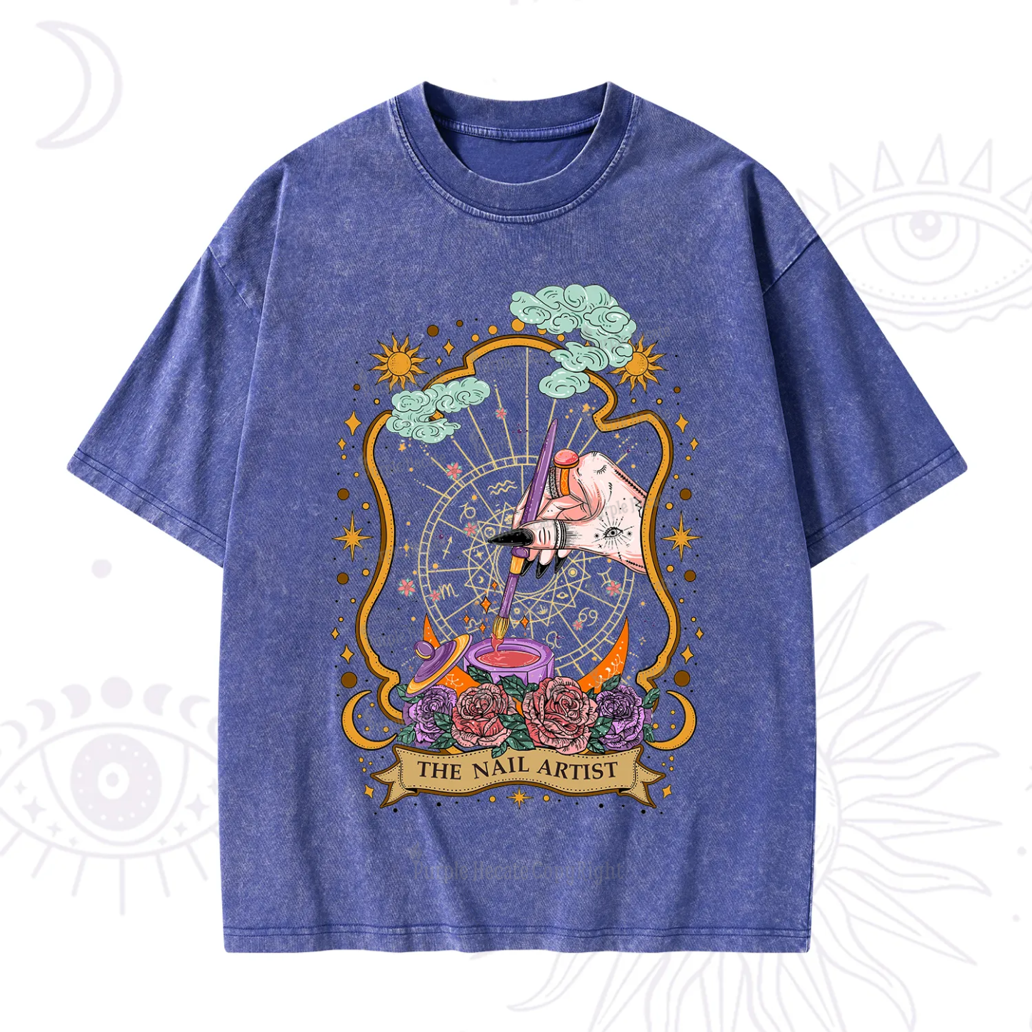 Purplehecate The Nail Artist Washed T-Shirt