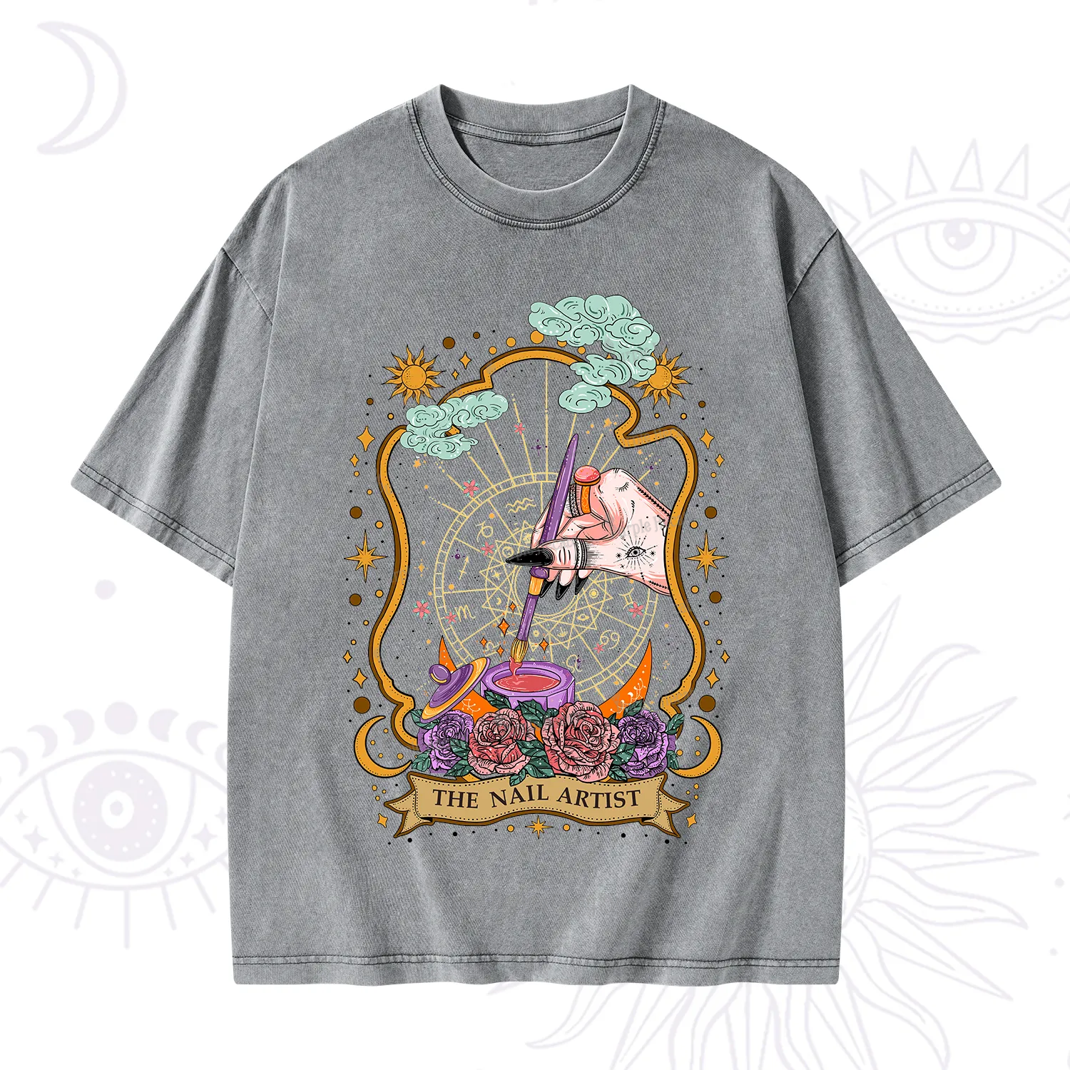 Purplehecate The Nail Artist Washed T-Shirt