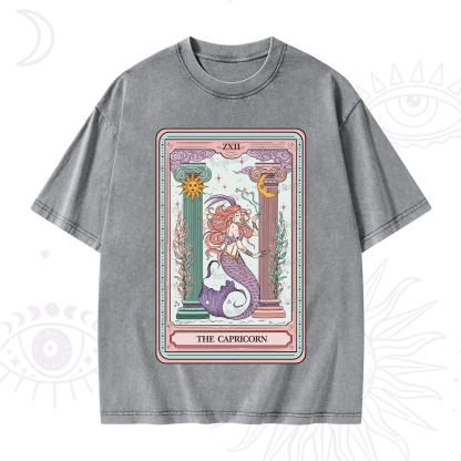 Purplehecate The Capricorn Goddess Tarot Washed T-Shirt