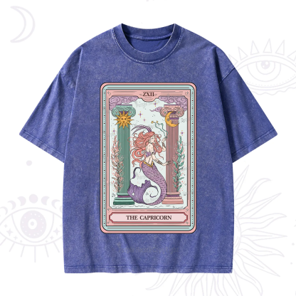 Purplehecate The Capricorn Goddess Tarot Washed T-Shirt