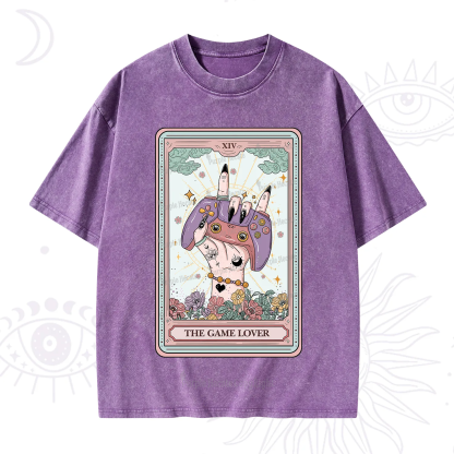 Purplehecate The Game Lover Tarot Washed T-Shirt