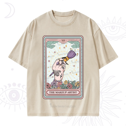 Purplehecate The Makeup Artist Tarot Washed T-Shirt