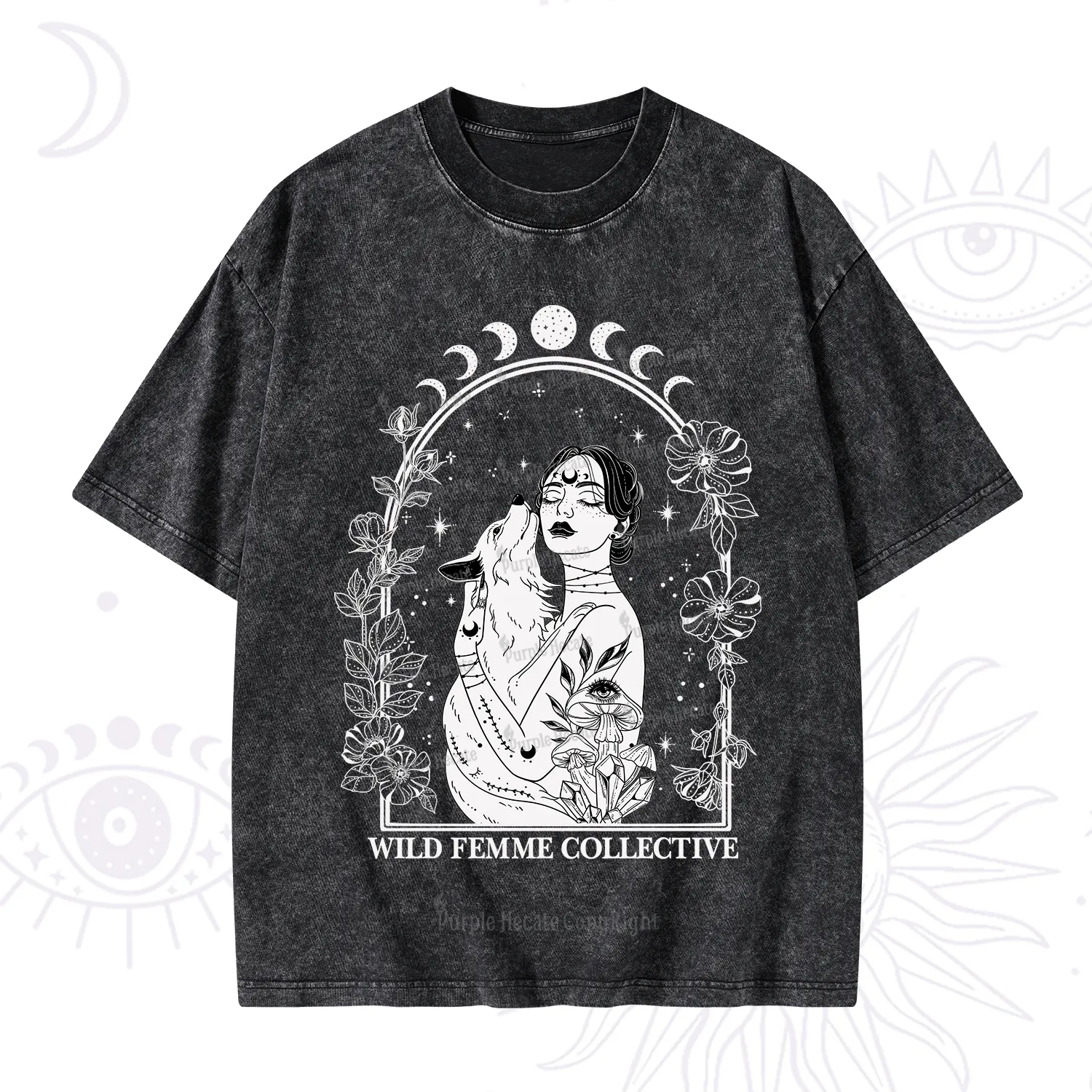 Purplehecate Wild Femme Collective Washed T-Shirt