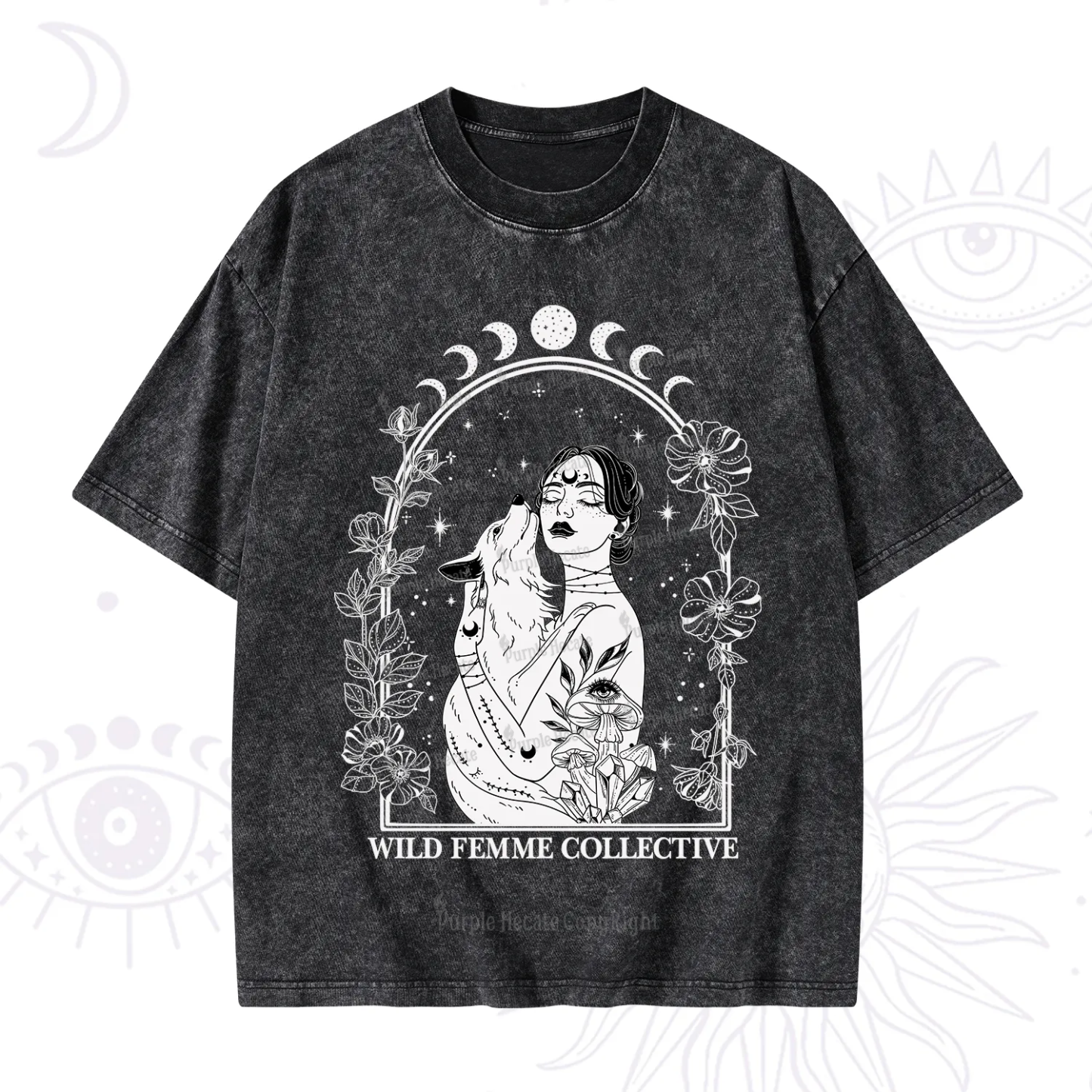 Purplehecate Wild Femme Collective Washed T-Shirt