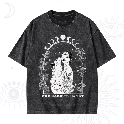 Purplehecate Wild Femme Collective Washed T-Shirt