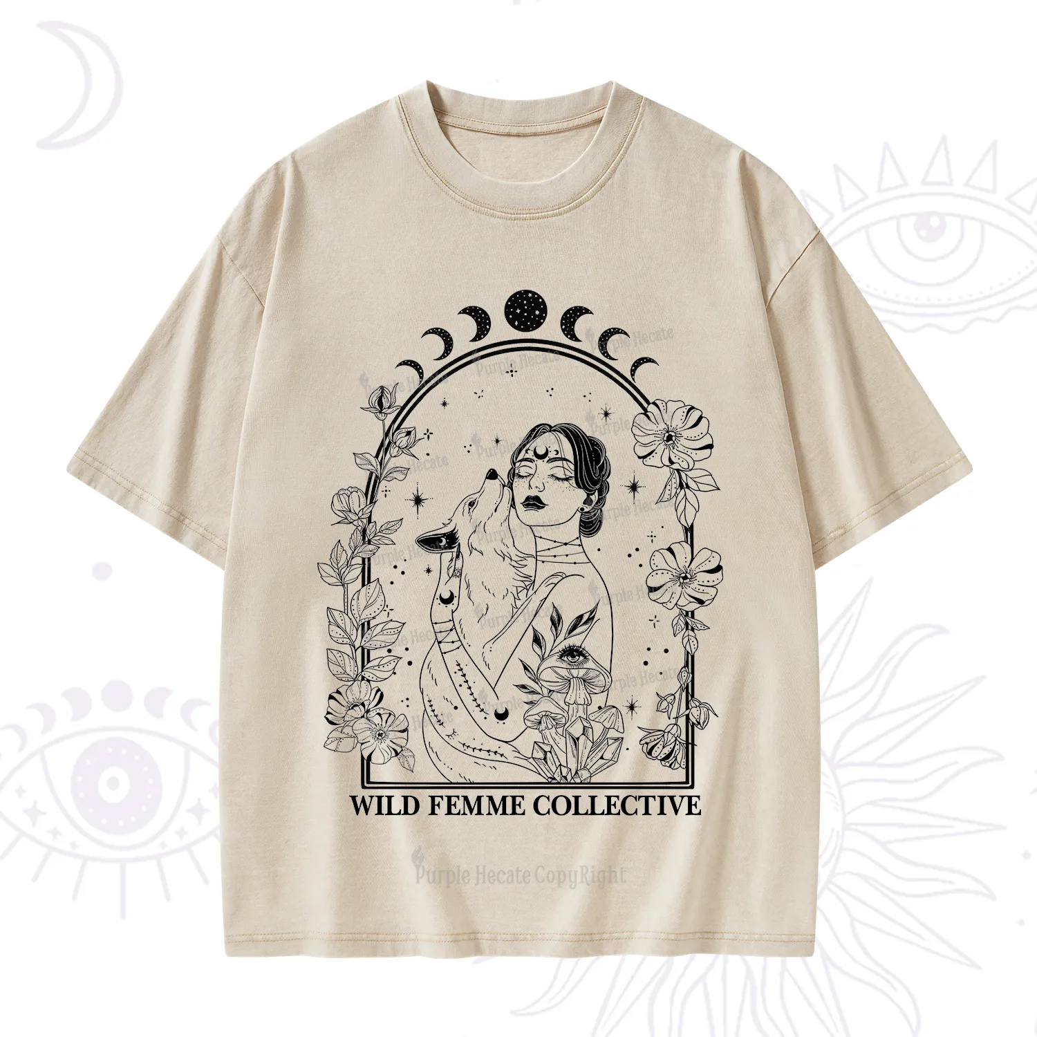 Purplehecate Wild Femme Collective Washed T-Shirt