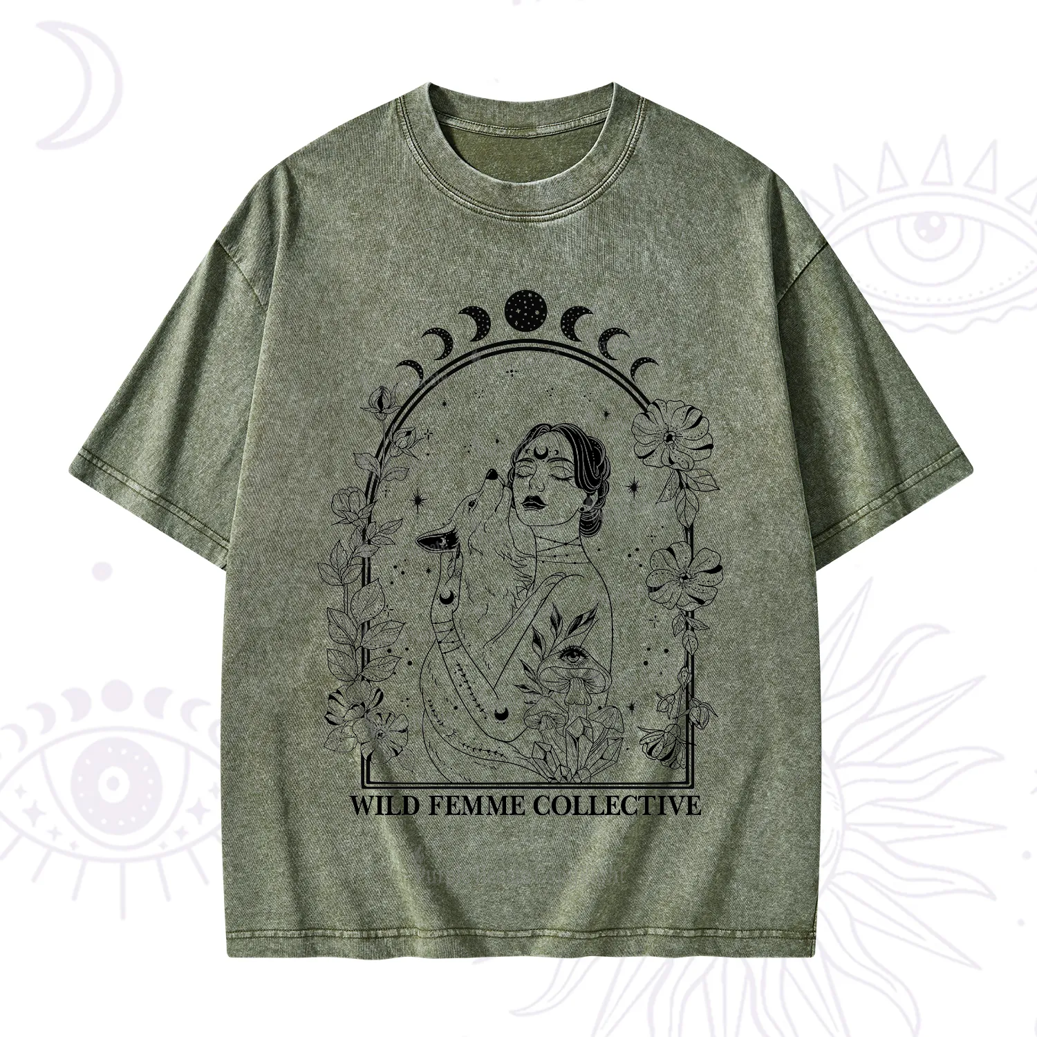 Purplehecate Wild Femme Collective Washed T-Shirt