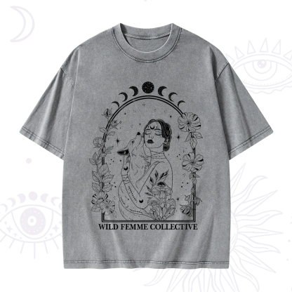 Purplehecate Wild Femme Collective Washed T-Shirt