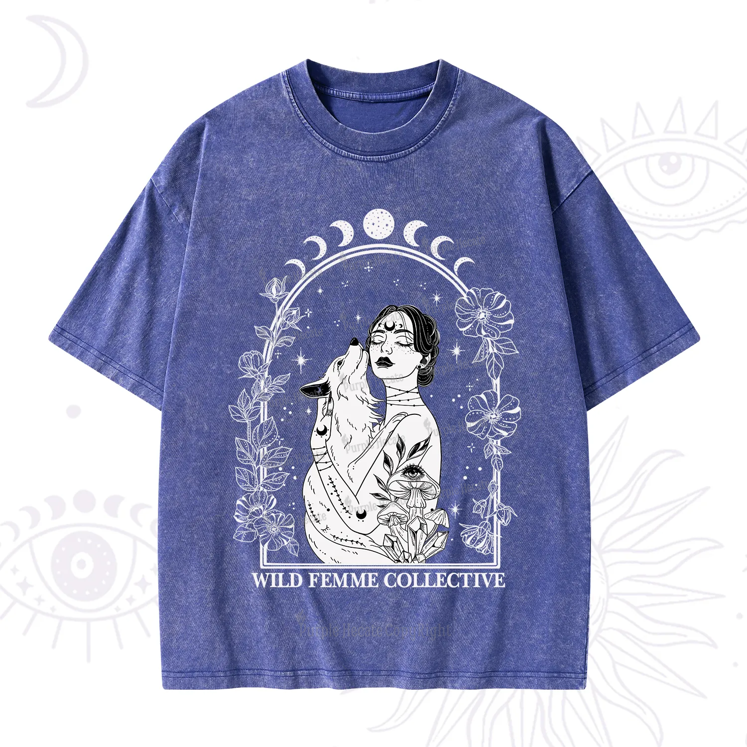 Purplehecate Wild Femme Collective Washed T-Shirt