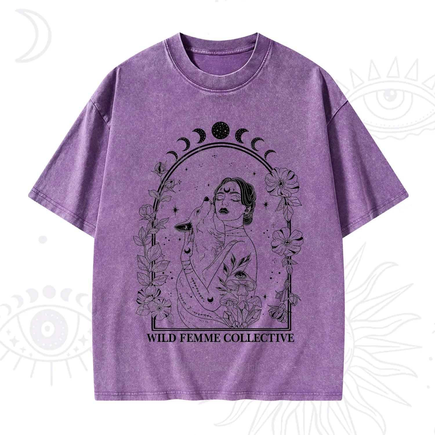 Purplehecate Wild Femme Collective Washed T-Shirt