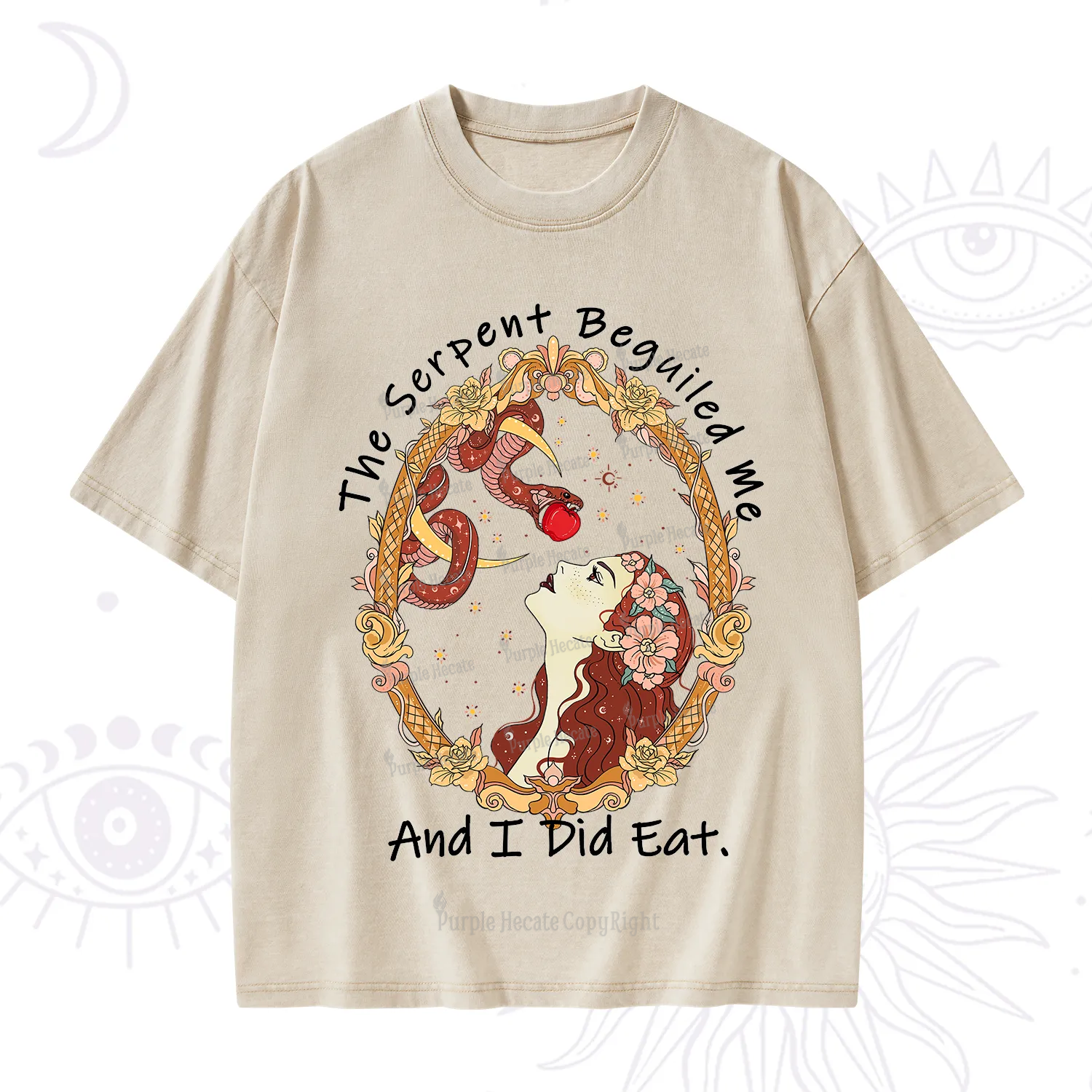 Purplehecate The Serpent Beguiled Me, And I Did Eat Washed T-Shirt