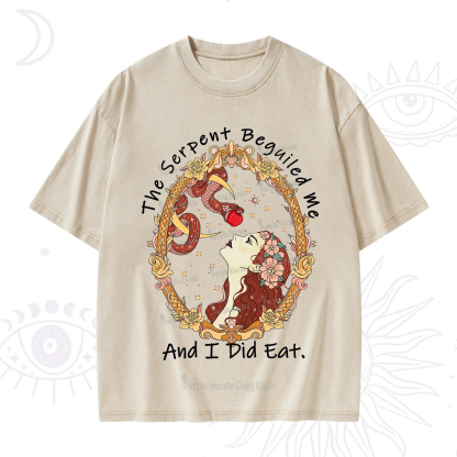 Purplehecate The Serpent Beguiled Me, And I Did Eat Washed T-Shirt