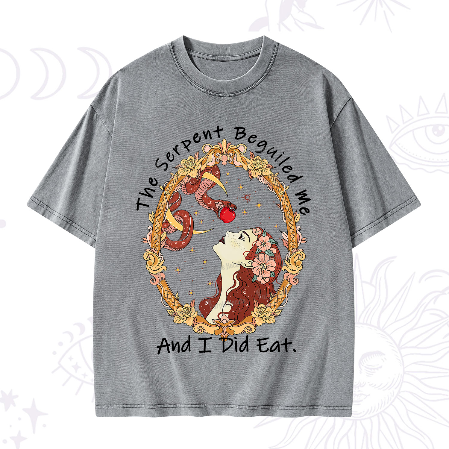 Purplehecate The Serpent Beguiled Me, And I Did Eat Washed T-Shirt