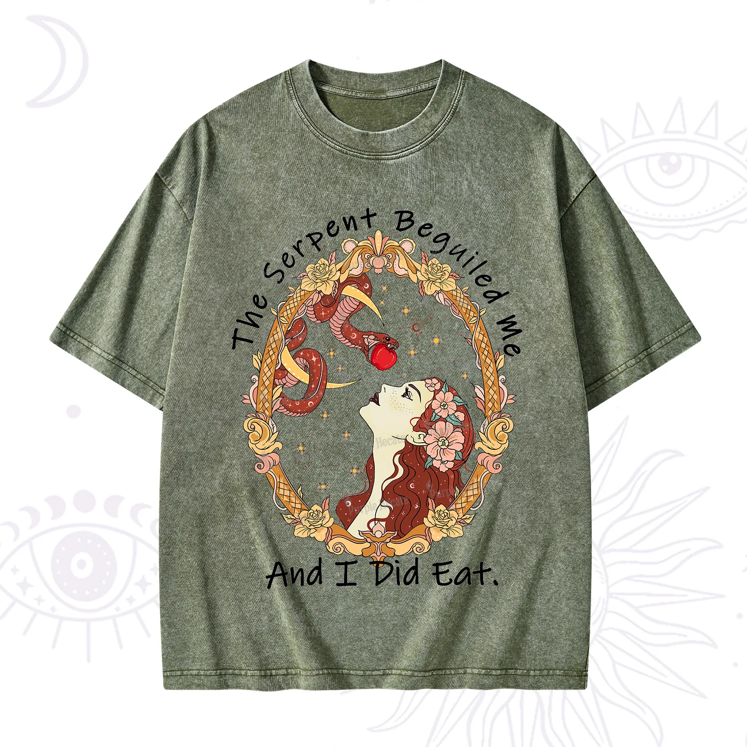 Purplehecate The Serpent Beguiled Me, And I Did Eat Washed T-Shirt