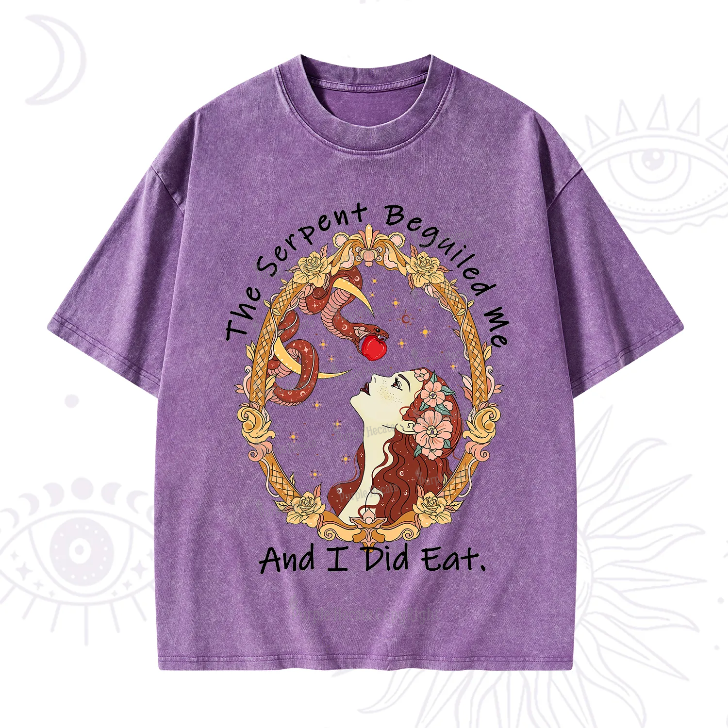 Purplehecate The Serpent Beguiled Me, And I Did Eat Washed T-Shirt