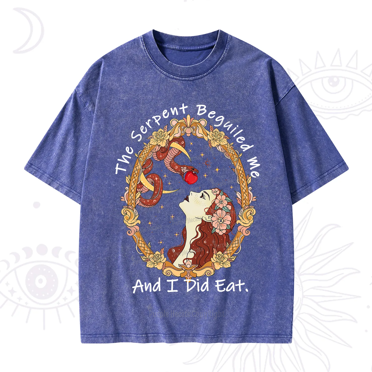 Purplehecate The Serpent Beguiled Me, And I Did Eat Washed T-Shirt