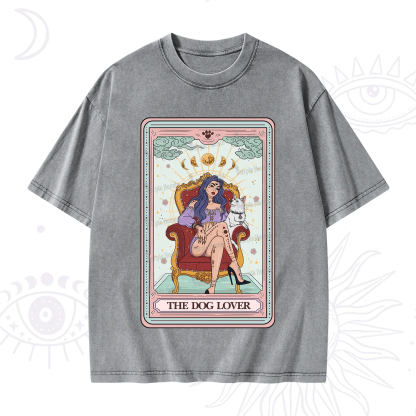Purplehecate The Dog Lover Tarot Washed T-Shirt