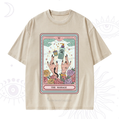 Purplehecate The Massage Tarot Washed T-Shirt