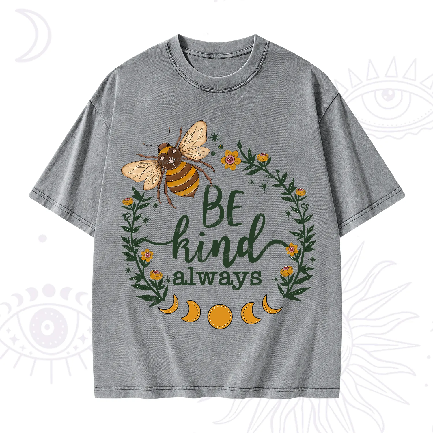 Purplehecate Be Kind Always Washed T-Shirt