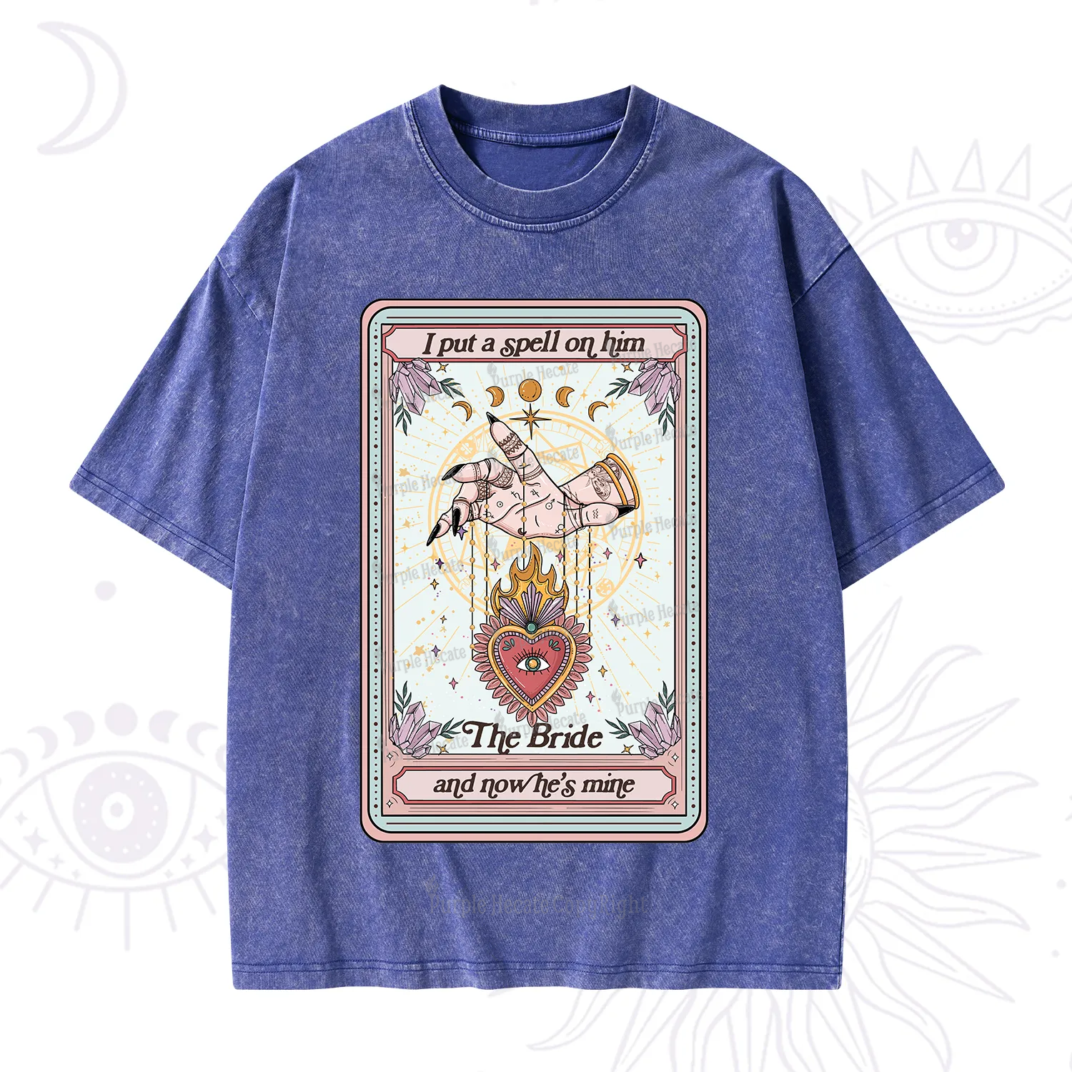 Purplehecate I Put A Spell On Him And Now He's Mine Washed T-Shirt