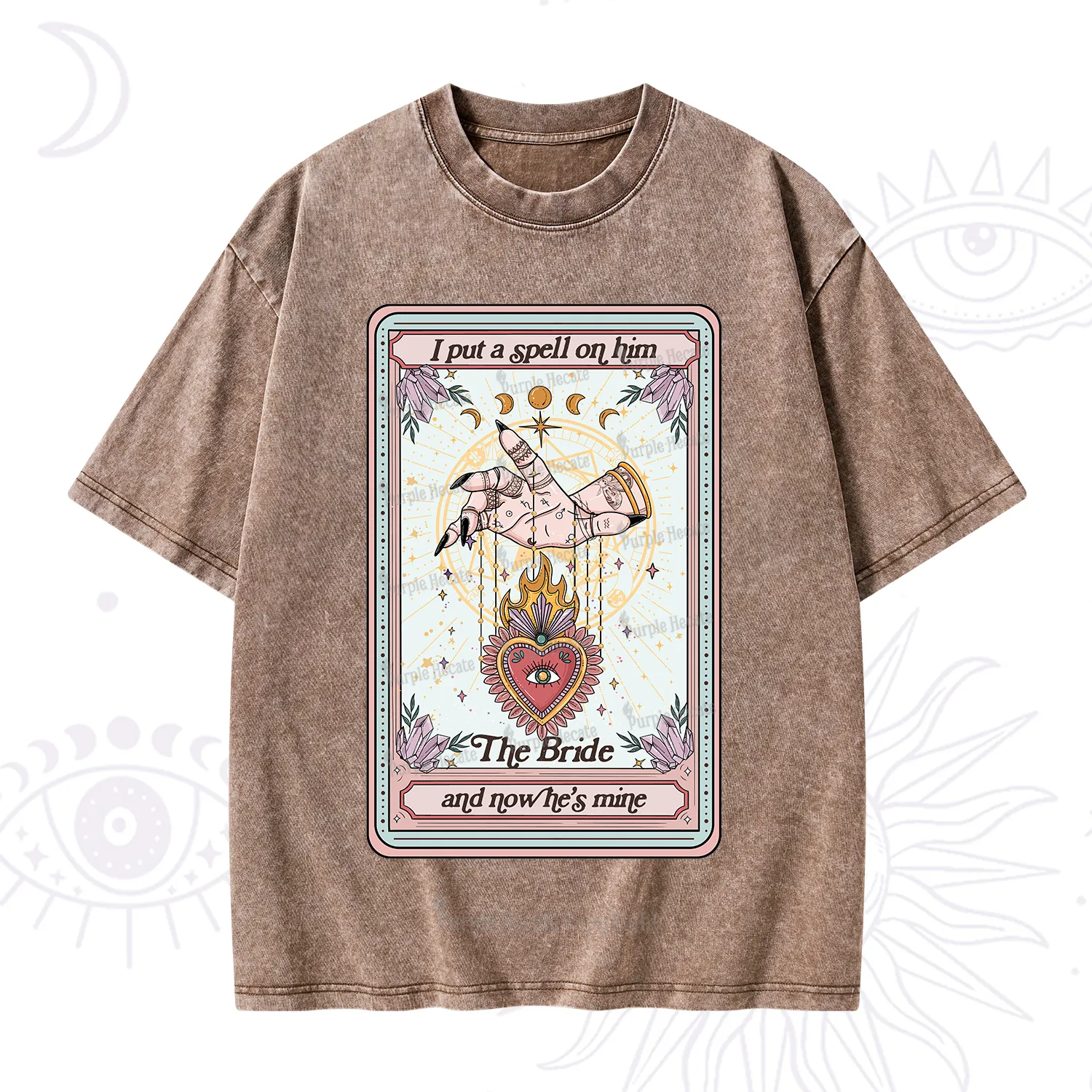 Purplehecate I Put A Spell On Him And Now He's Mine Washed T-Shirt