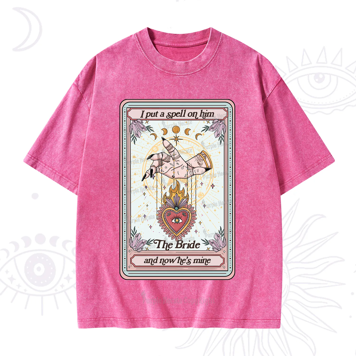 Purplehecate I Put A Spell On Him And Now He's Mine Washed T-Shirt