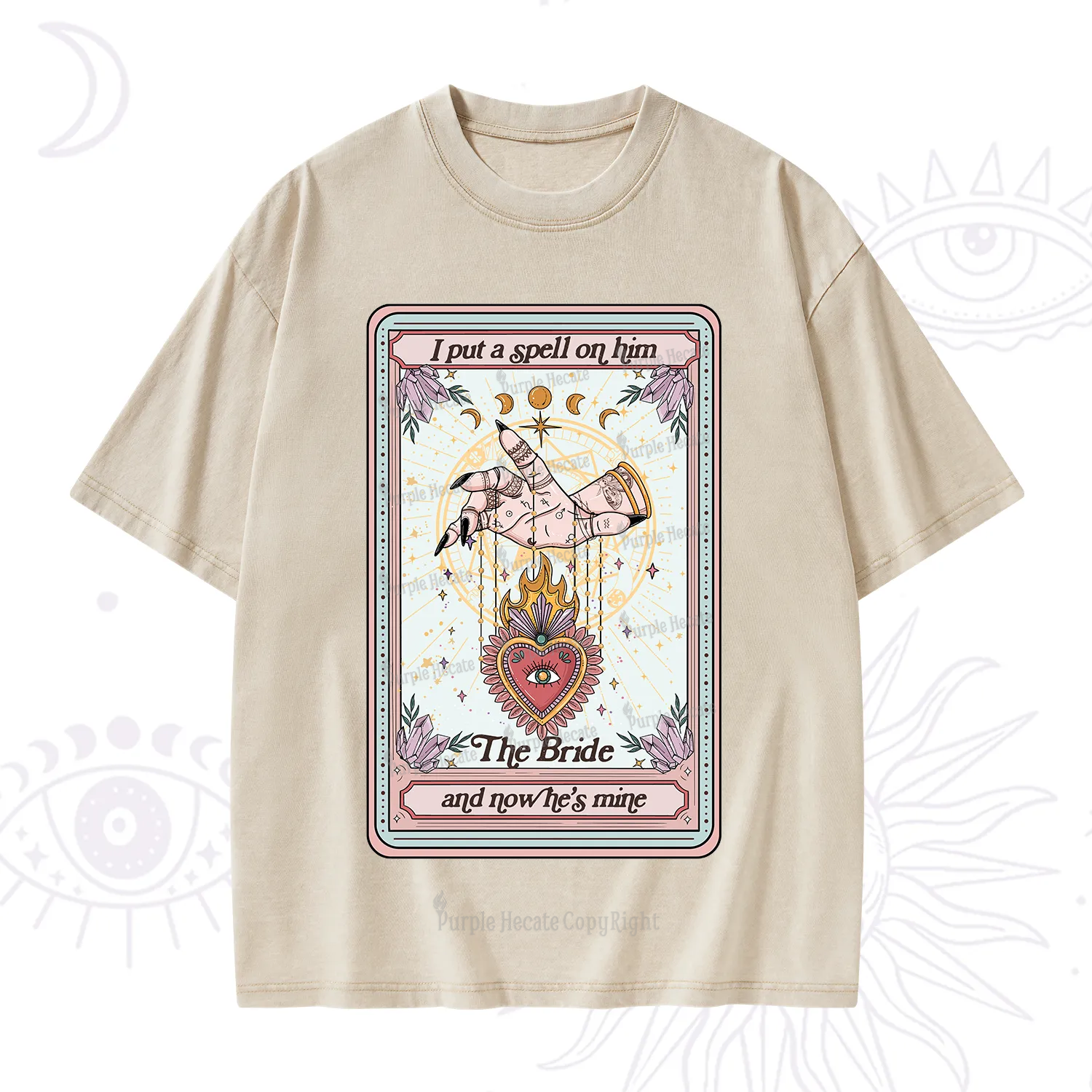 Purplehecate I Put A Spell On Him And Now He's Mine Washed T-Shirt