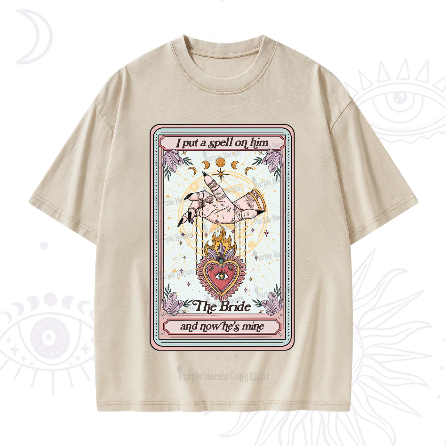 Purplehecate I Put A Spell On Him And Now He's Mine Washed T-Shirt