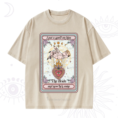 Purplehecate I Put A Spell On Him And Now He's Mine Washed T-Shirt