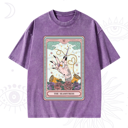 Purplehecate The Seamstress Tarot Washed T-Shirt