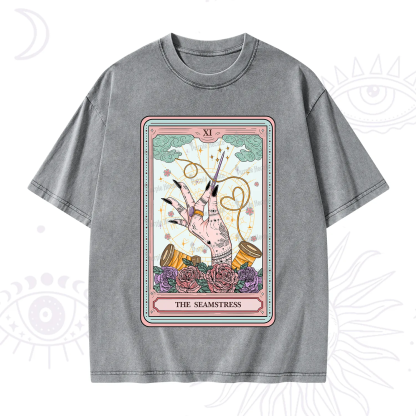 Purplehecate The Seamstress Tarot Washed T-Shirt