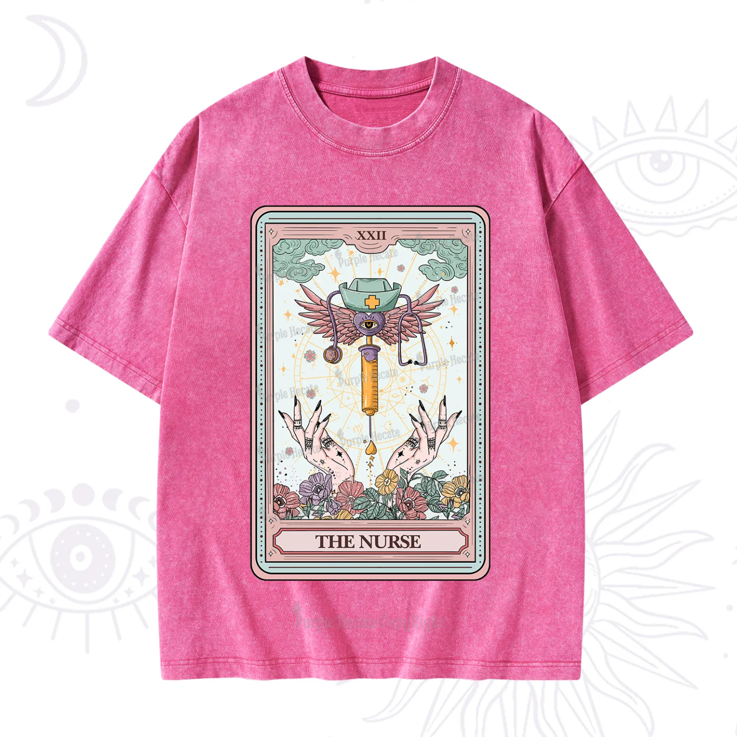 Purplehecate The ER Nurse Tarot Washed T-Shirt